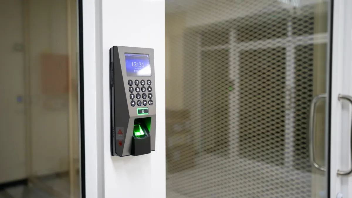 Best practices for permissions and safety in SEO automation workflows Keypad access control on a glass door