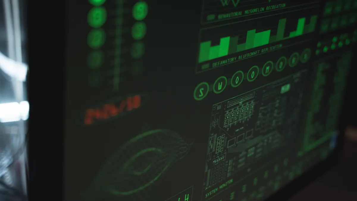 monitoring dashboard with charts and graphs